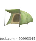 Illustration of a dome-shaped tent 90993345
