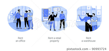 Renting commercial property isolated cartoon vector illustrations se Renting commercial property isolated cartoon vector illustrations se 90993724