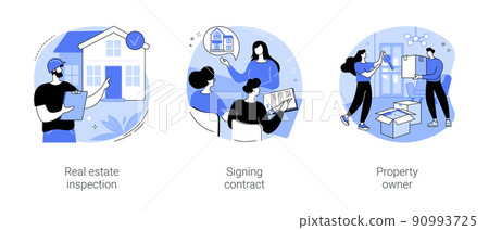 Real estate brokerage firm isolated cartoon vector illustrations se Real estate brokerage firm isolated cartoon vector illustrations se 90993725