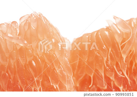 slice of fresh grapefruit isolated on white background slice of fresh grapefruit isolated on white background 90993851