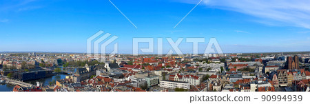 old town square with city hall, Wroclaw old town square with city hall, Wroclaw 90994939
