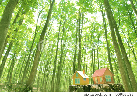 Miniature house in the woods 90995185