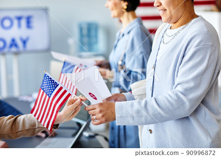American Voting Station Close up 90996872