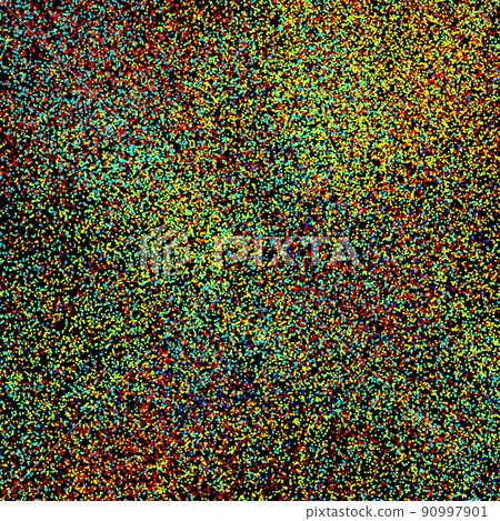 A large cluster of multi-colored circles. 3d rendering. 90997901