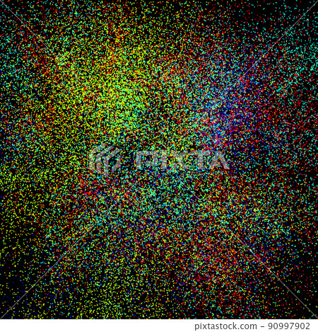 Many small multi-colored circles. Accumulation of particles. 3d rendering Many small multi-colored circles. Accumulation of particles. 3d rendering 90997902