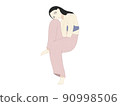 A girl wearing fashionable innerwear 90998506