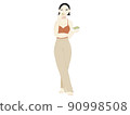 A girl wearing fashionable innerwear 90998508
