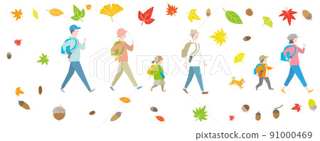 Children, men, women and autumn set 91000469