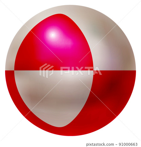 Greenland national flag ball icon 91000663
