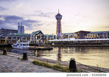 傍晚的博多港塔 91000698