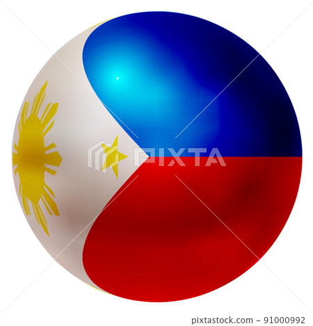 菲律賓國旗球圖標 菲律賓國旗球圖標 91000992