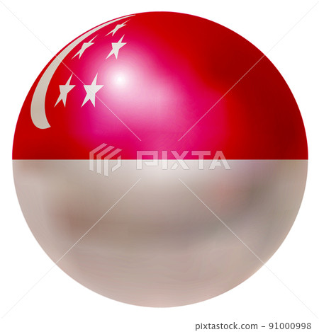 新加坡國旗球圖標 91000998
