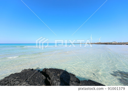 Gimnyeong Beach, Beach, Jeju Island, Swimming, Water Play, White Sand, Sand, Summer, 91001379