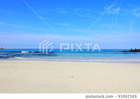 金寧海岸，濟州島，海岸，沙灘，大海，沙灘，風景，避暑勝地， 91002569
