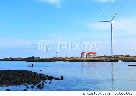 金寧海岸，濟州島，海岸，沙灘，大海，沙灘，風景，避暑勝地， 91002602