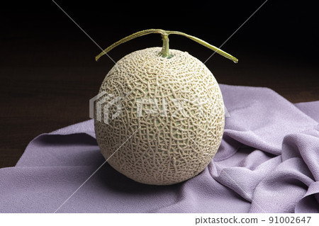 Earl melon for gifts wrapped in purple furoshiki 91002647