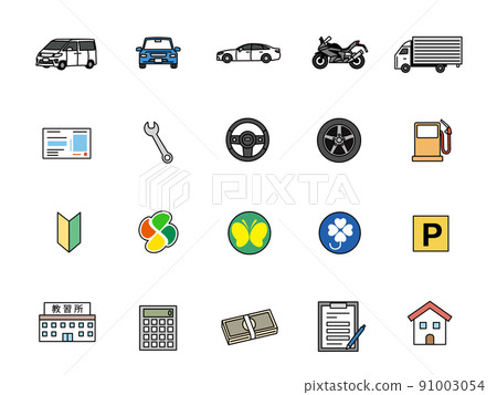 汽車乘用車車輛圖標集 汽車乘用車車輛圖標集 91003054