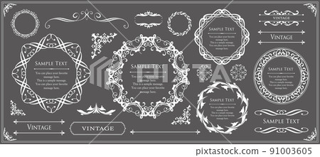 Luxury frame design. Antique-style fashionable treatment Luxury frame design. Antique-style fashionable treatment 91003605