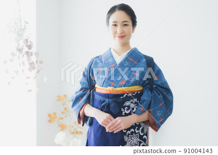 Komon with a checkered pattern 91004143