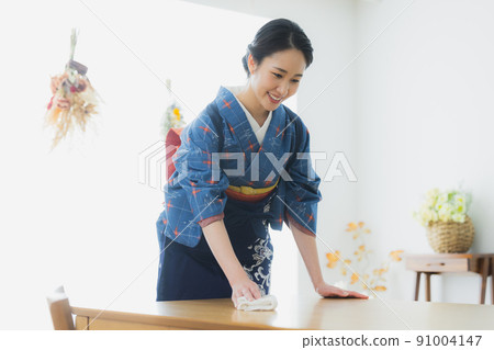 Komon with a lattice pattern Japanese-style room Komon with a lattice pattern Japanese-style room 91004147