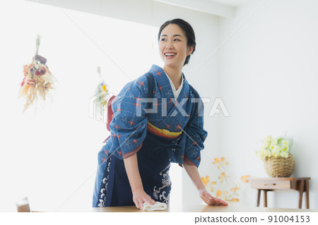 Komon with a lattice pattern Japanese-style room 91004153