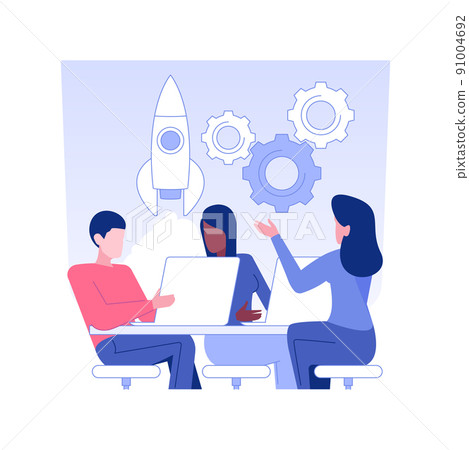 Developing a business plan isolated concept vector illustration. Group of partners creating business plan for new startup, investment strategy, raising money, funding idea vector concept. Developing a business plan isolated concept vector illustration. Group of partners creating business plan for new startup, investment strategy, raising money, funding idea vector concept. 91004692