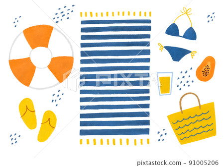 夏季塗鴉插畫 91005206