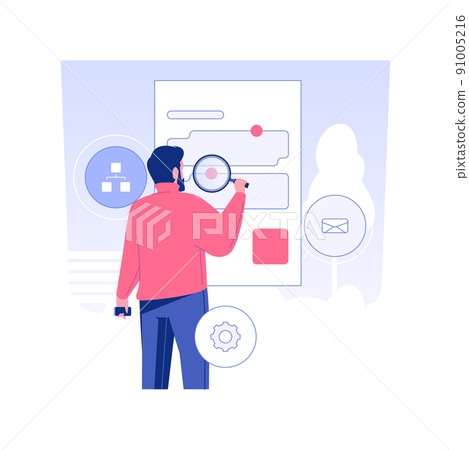 Remote proofreading isolated concept vector illustration. Editor checks for errors in the text, articles proofreading process, digital marketing, advertising agency vector concept. Remote proofreading isolated concept vector illustration. Editor checks for errors in the text, articles proofreading process, digital marketing, advertising agency vector concept. 91005216