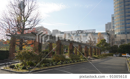 從橫濱看到的新格蘭酒店，山下公園 91005618
