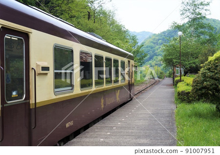 Watarase Valley鐵路間頭站和火車 Watarase Valley鐵路間頭站和火車 91007951