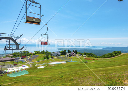 琵琶湖函館山纜車滋賀縣高島市 91008574