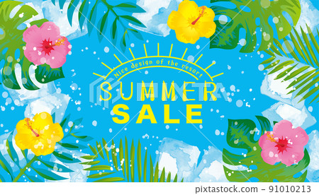 夏季海上度假勝地的插圖 91010213