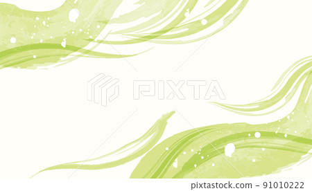 Watercolor fresh green green image background 91010222