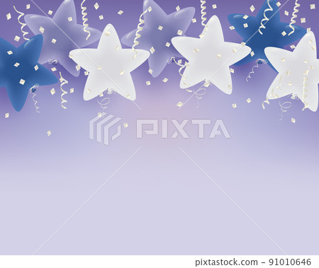 Neutral star-shaped balloon illustration background Neutral star-shaped balloon illustration background 91010646