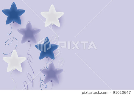 Neutral star-shaped balloon illustration background Neutral star-shaped balloon illustration background 91010647