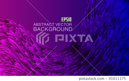 Indigo purple gradual irregular line Senjou composition abstract pattern background. 91011175