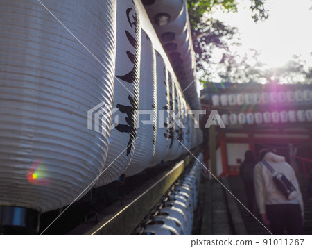 Momotaro's sanctuary! Kibitsu Shrine with a beautiful long corridor 91011287