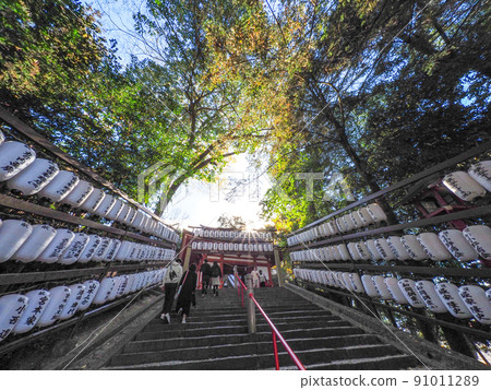 Momotaro's sanctuary! Kibitsu Shrine with a beautiful long corridor 91011289