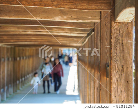 Momotaro's sanctuary! Kibitsu Shrine with a beautiful long corridor 91011294