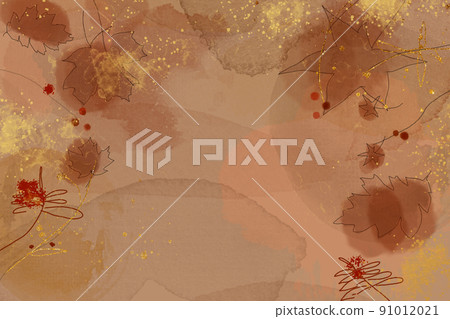 Autumn background with watercolor brush leaves, hand drawing. Abstract art wallpaper design for wall arts, wedding invite card. Autumn background with watercolor brush leaves, hand drawing. Abstract art wallpaper design for wall arts, wedding invite card. 91012021