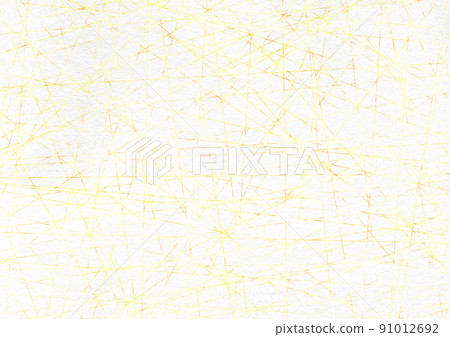 White Japanese paper and golden glitter net stretched around White Japanese paper and golden glitter net stretched around 91012692