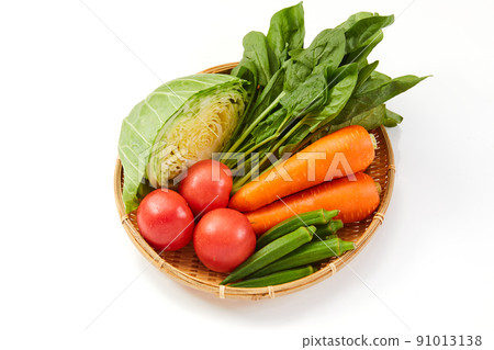 Cabbage carrot spinach tomato okra 91013138