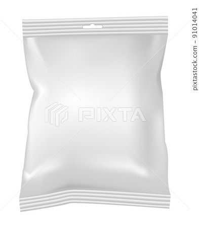 Packaging for snacks, food, chips, sugar and spices. Isolated on a white background Packaging for snacks, food, chips, sugar and spices. Isolated on a white background 91014041