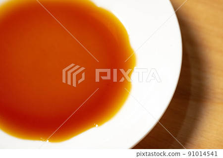 Soy sauce in a small plate photo material Soy sauce in a small plate photo material 91014541