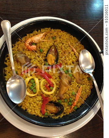 Paella from Barcelona Spain 91016011