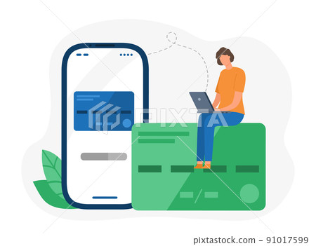 Credit card payment, internet banking service application Credit card payment, internet banking service application 91017599