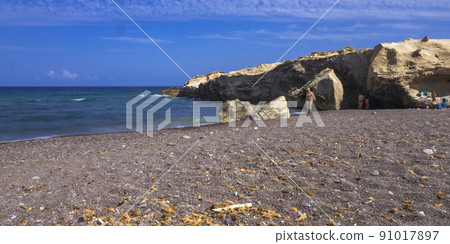 Beach of Los Escullos, Cabo de Gata-Nijar Natural Park, Spain 91017897