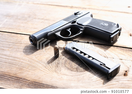 Handgun And Full Magazine 91018577