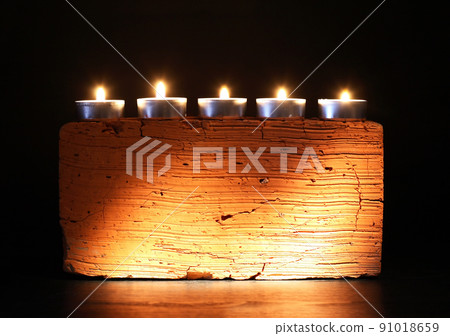 Candles On Dark 91018659