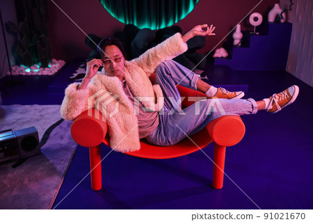 Asian Male in Club Outfit Asian Male in Club Outfit 91021670